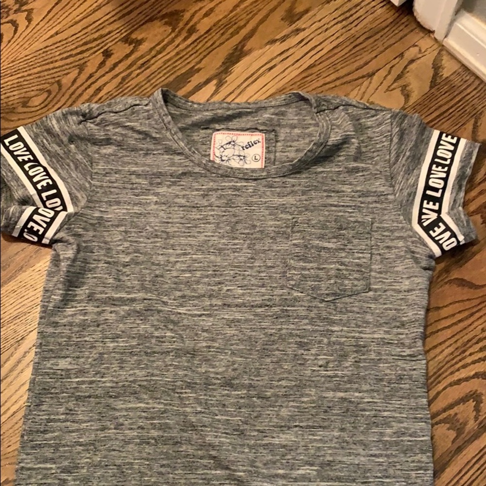 Girls Grey Love Shirt